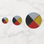 Medicine Wheel Table Confetti Konfetti (Rückseiten)