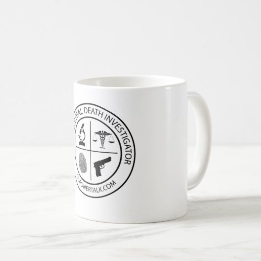Medicolegal Todesforscher-Kaffee-Tasse Kaffeetasse (VorderseiteRechts)