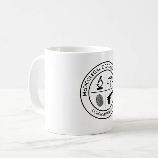 Medicolegal Todesforscher-Kaffee-Tasse Kaffeetasse (Vorderseite Links)
