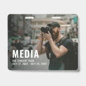 Medien-Foto-Hintergrund-Backstage-Pass-ID Ausweis (Vorderseite)