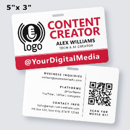 Medien-ID-Pass-Logo-Tag Rot Sicherheit Ausweis