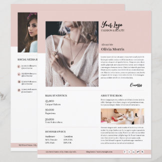 Medien-Kit-Vorlage | Influencer-Pressekit