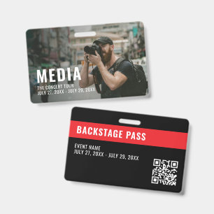 Medien Modern Backstage-Pass ID-Ausweis Ausweis