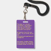 Medienabzeichen Ausweis (Rückseite mit Lanyard)