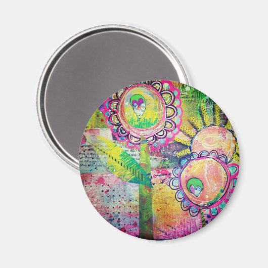 Mediengarten-Magnet Magnet (Vorderseite/Rückseite)