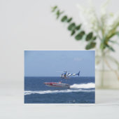 Medienhubschrauber Postkarte (Stehend Vorderseite)