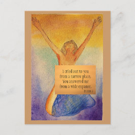 Medienkarte auf Dankbarkeit Postkarte