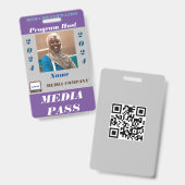 Medienpass Ausweis (Vorder- & Rückseite)