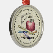 Medienspezialist Premium Round Ornament Aus Metall (Rechts)