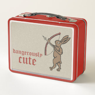 Medieval Archer Rabbit Metal Lunchbox