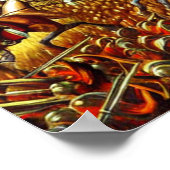 Medieval Battlefield AI Digital Art Poster #02 (Ecke)