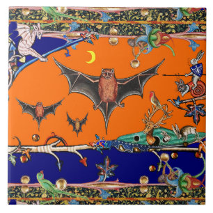 MEDIEVAL BESTIARY,FLYBATS FOREST TIEROrange Fliese