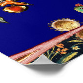 MEDIEVAL BESTIARY,FLYBATS FOREST TIEROrange Poster (Ecke)