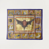 MEDIEVAL BESTIARY, FLYYBAT,WALDTIERE WANDTEPPICH (Vorderseite (Horizontal))