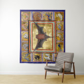 MEDIEVAL BESTIARY, FLYYBAT,WALDTIERE WANDTEPPICH (Beispiel)