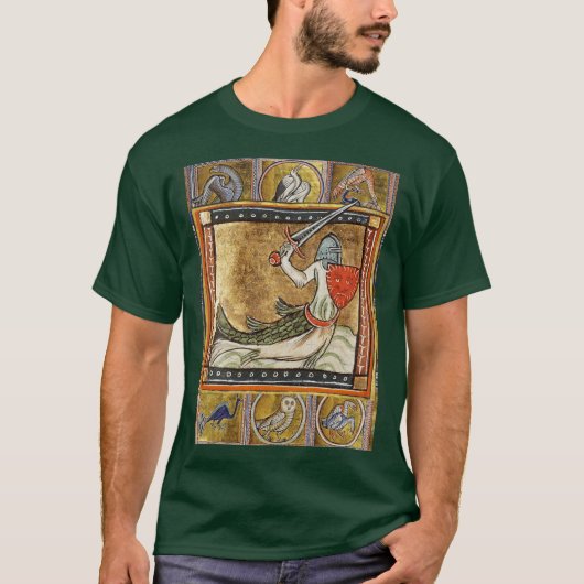 MEDIEVAL BESTIARY funny vintage T-Shirt (Vorderseite)