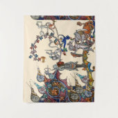 MEDIEVAL BESTIARY KRIEG, KNIGHTS, GIANT SNAILS Ivo Wandteppich (Vorderseite)