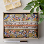 MEDIEVAL BESTIARY, PHOENIX IN RED FLAMES, LIFE BAU SEIDENPAPIER (Geschenk)