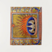 MEDIEVAL BESTIARY, PHOENIX IN RED FLAMES, LIFE BAU WANDTEPPICH (Vorderseite)