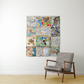 MEDIEVAL BESTIARY PLAYER MUSIKINSTRUMENTE WANDTEPPICH (Beispiel)