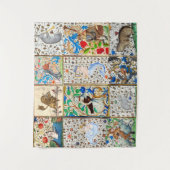 MEDIEVAL BESTIARY PLAYER MUSIKINSTRUMENTE WANDTEPPICH (Vorderseite)