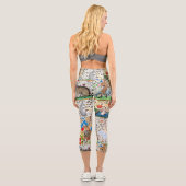 MEDIEVAL BESTIARY PLAYING MUSICAL INSTRUMENTS CAPRI LEGGINGS (Rückseite)