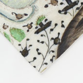 MEDIEVAL BESTIARY PLAYING MUSICAL INSTRUMENTS FLEECEDECKE (Ecke)