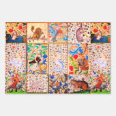 MEDIEVAL BESTIARY PLAYING MUSICAL INSTRUMENTS GESCHENKPAPIER SET (Vorderseite 2)