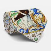 MEDIEVAL BESTIARY PLAYING MUSICAL INSTRUMENTS KRAWATTE (Gerollt)