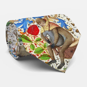 MEDIEVAL BESTIARY PLAYING MUSICAL INSTRUMENTS KRAWATTE