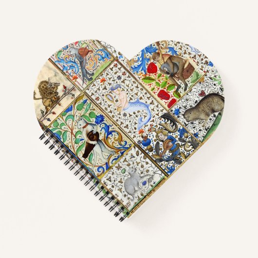 MEDIEVAL BESTIARY PLAYING MUSICAL INSTRUMENTS NOTIZBLOCK (Vorderseite)