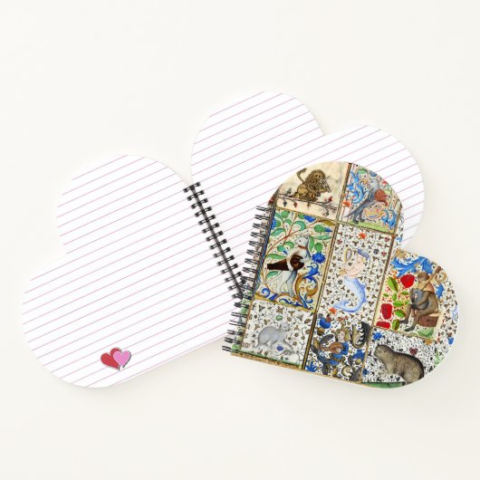 MEDIEVAL BESTIARY PLAYING MUSICAL INSTRUMENTS NOTIZBLOCK (Innenseite)