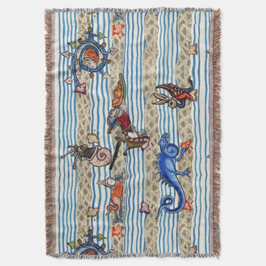 MEDIEVAL BESTIARY, SEA MONSTERS FANTASY TIERE DECKE (Vorderseite Vertikal)