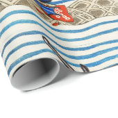 MEDIEVAL BESTIARY, SEA MONSTERS FANTASY TIERE GESCHENKPAPIER (Rolleneckpunkt)