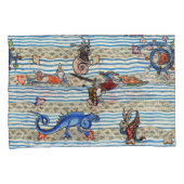 MEDIEVAL BESTIARY, SEA MONSTERS FANTASY TIERE KISSENBEZUG (Vorderseite-Rechts)