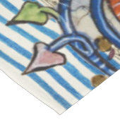 MEDIEVAL BESTIARY, SEA MONSTERS FANTASY TIERE TISCHDECKE (Schrägansicht)