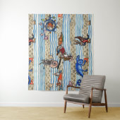 MEDIEVAL BESTIARY, SEA MONSTERS FANTASY TIERE WANDTEPPICH (Beispiel)