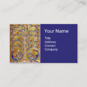 MEDIEVAL BESTIARY,VÖGEL AUF BAUM DES LEBENS,DRAGON VISITENKARTE (Vorderseite)