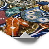 MEDIEVAL BESTIARY WAR, KNIGHTS, GIANT SNAILS Cream Poster (Ecke)