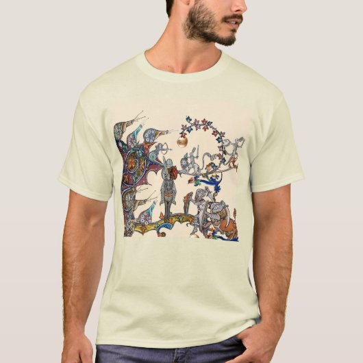 MEDIEVAL BESTIARY WAR, KNIGHTS, GIANT SNAILS Cream T-Shirt (Vorderseite)