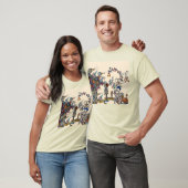 MEDIEVAL BESTIARY WAR, KNIGHTS, GIANT SNAILS Cream T-Shirt (Unisex)