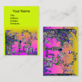 MEDIEVAL BESTIARY WAR, KNIGHTS, GIANT SNAILS Gelb Visitenkarte (Vorne/Hinten)