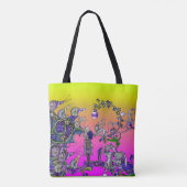 MEDIEVAL BESTIARY WAR, KNIGHTS, GIANT SNAILS Pink Tasche (Rückseite)