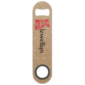 Medieval Botanical Decorative Capital L Speed Flaschenöffner (Rückseite)