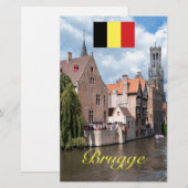 Medieval Brugge - Pro Foto Briefpapier (Vorne/Hinten)