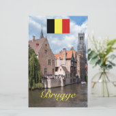 Medieval Brugge - Pro Foto Briefpapier (Stehend Vorderseite)