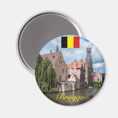 Medieval Brugge - Pro Foto Magnet (Vorderseite/Rückseite)