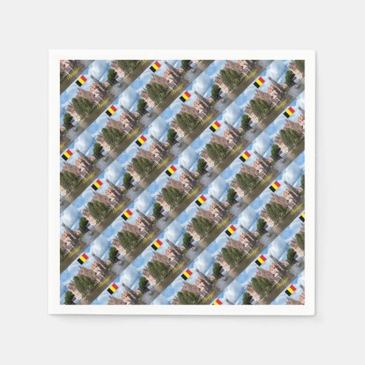 Medieval Brugge - Pro Foto Serviette (Vorderseite)