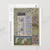 Medieval calendar postkarte (Vorne/Hinten)