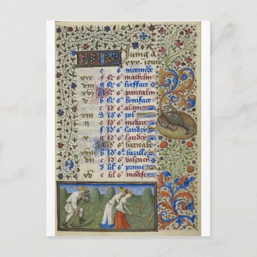 Medieval calendar postkarte (Vorderseite)